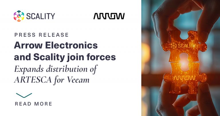 Arrow Electronics and Scality join forces to expand distribution of cyber-resilient storage solutions