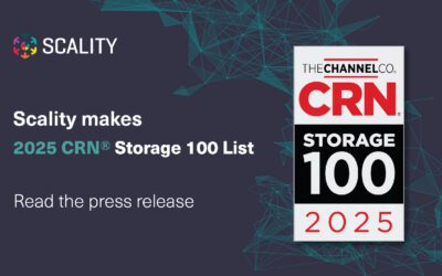 Scality fait partie de la liste 2025 CRN® Storage 100