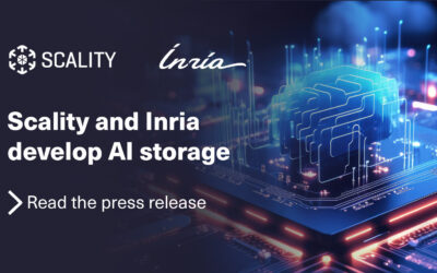 Scality et Inria s'associent pour développer un stockage de données intelligent, souverain et éco-responsable, alimenté par l'IA, pour France 2030.