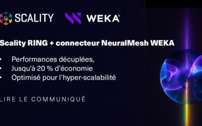 Scality et WEKA s'associent pour proposer une solution de stockage IA haute performance avec un tiering objet optimisé